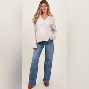 Wide leg maternity jeans- size 31.